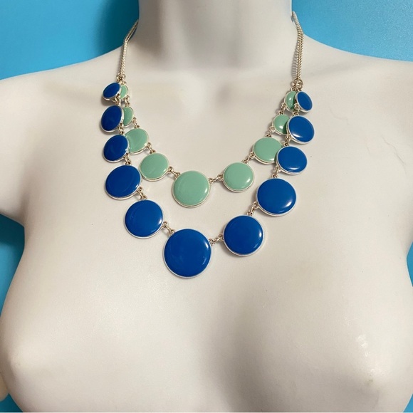 Blue Statement Necklace - Picture 2 of 7